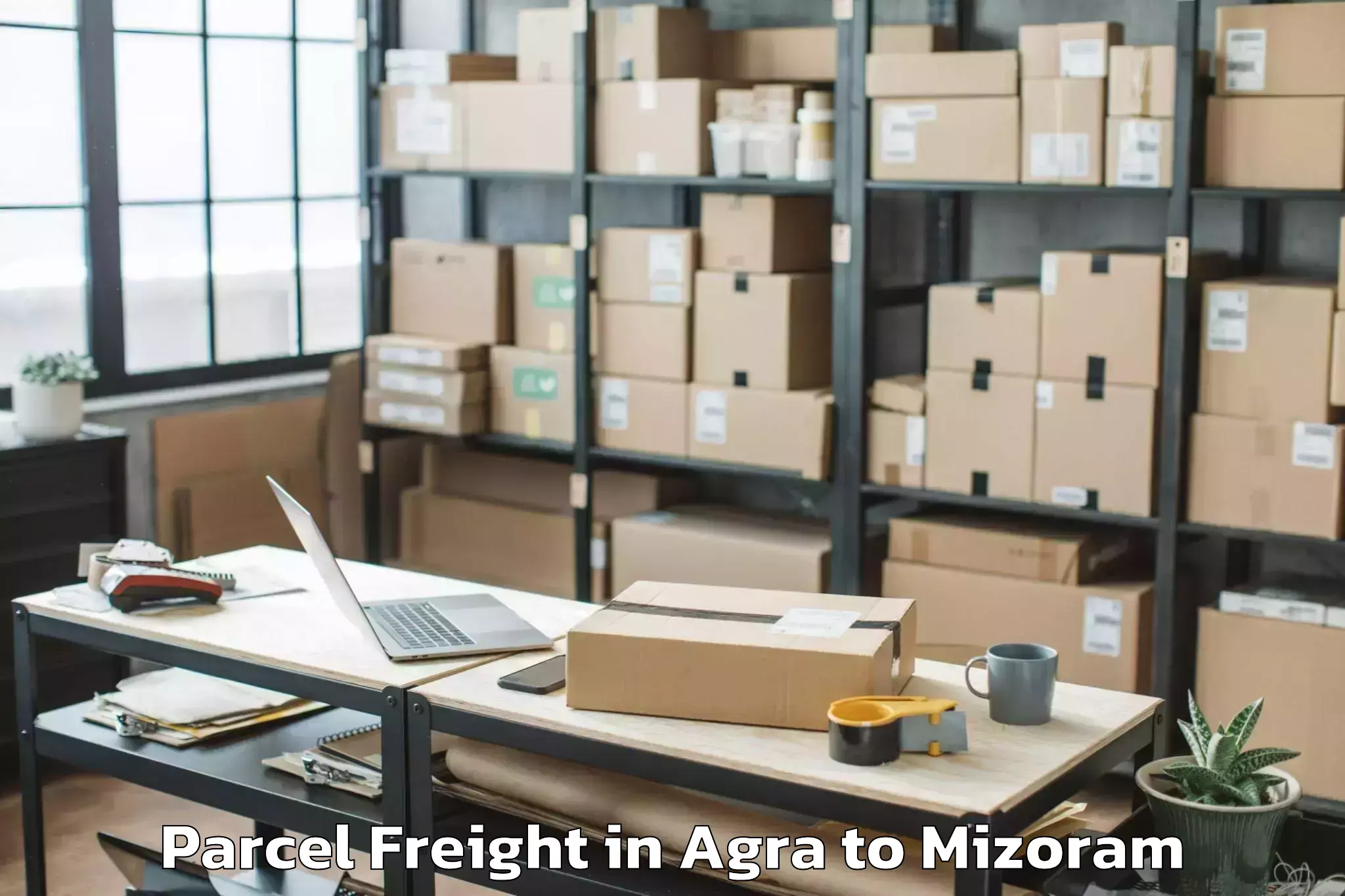 Easy Agra to Sairang Parcel Freight Booking